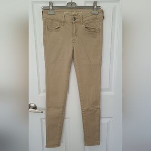 American Eagle Outfitters Women's Tan Jeans size 4